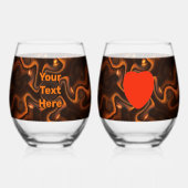 Mexicaanse Chocolade Wijnglas Zonder Voet (Achterkant)