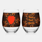 Mexicaanse Chocolade Wijnglas Zonder Voet (Voorkant)