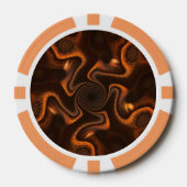 Mexicaanse Chocolate Swirl Poker Chips (Voorkant)