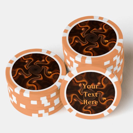 Mexicaanse Chocolate Swirl Poker Chips (Opstapeling)