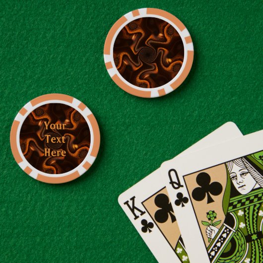 Mexicaanse Chocolate Swirl Poker Chips (Pokertafel (Dubbel))
