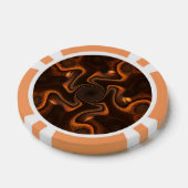 Mexicaanse Chocolate Swirl Poker Chips (Enkel)