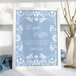 Mexicaanse Cielito Lindo Baby shower Luier Raffle Poster