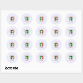 Mexicaanse Cinco de Mayo Engel Persoonlijk Ronde Sticker (Vel)