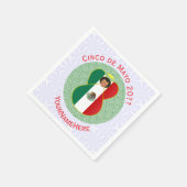 Mexicaanse Cinco de Mayo Engel Persoonlijk Servet (Hoek)