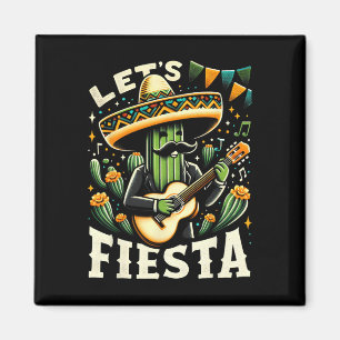 Mexicaanse Cinco de Mayo Gitaar Cactus voor Jongen Magneet