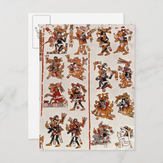 Mexicaanse codex briefkaart (Voorkant / Achterkant)