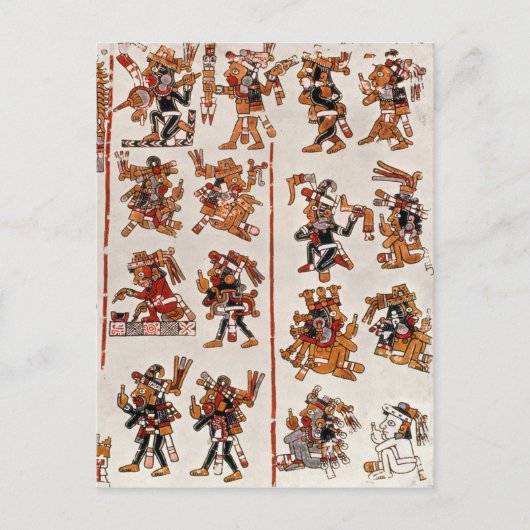 Mexicaanse codex briefkaart (Voorkant)