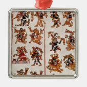 Mexicaanse codex metalen ornament (Voorkant)
