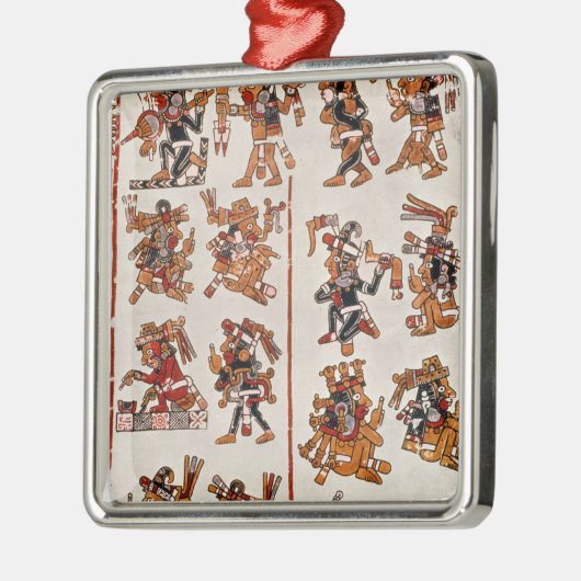 Mexicaanse codex metalen ornament (Links)