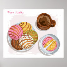 Mexicaanse Concha Pan Dulce & Champurrado Mok Keuk