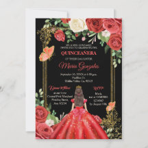 Mexicaanse Coral Red Princess Quinceanera Butterfl