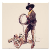 “Mexicaanse Cowboy” door W Herbert Dunton  Foto Afdruk (Voorkant)