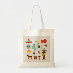Mexicaanse culturele illustreurs tote bag
