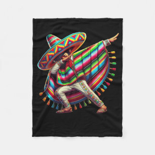 Mexicaanse Dabbing Poncho Cinco De Mayo Dab Fiesta Fleece Deken