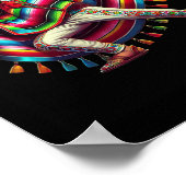 Mexicaanse Dabbing Poncho Cinco De Mayo Dab Fiesta Poster (Hoek)