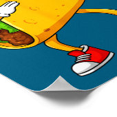 Mexicaanse dabbing taco grappige cinco de mayo  poster (Hoek)