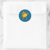 Mexicaanse dabbing taco grappige cinco de mayo ronde sticker (Tas)