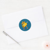 Mexicaanse dabbing taco grappige cinco de mayo ronde sticker (Envelop)