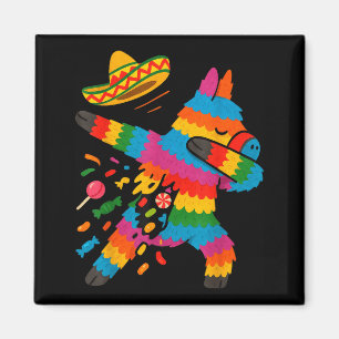 Mexicaanse dabende poncho cinco de mayo jongen magneet