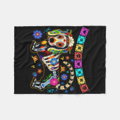 Mexicaanse Dachshund Bone Halloween Day O Fleece Deken (Voorkant (Horizontaal))