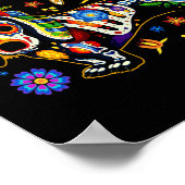 Mexicaanse Dachshund Bone Halloween Day O Poster (Hoek)