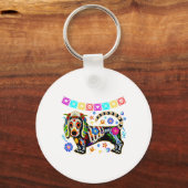 Mexicaanse Dachshund Bone Halloween Day O Sleutelhanger (Voorkant)