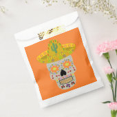 Mexicaanse dag van de dode schedel bedankzakje (Gezegeld)