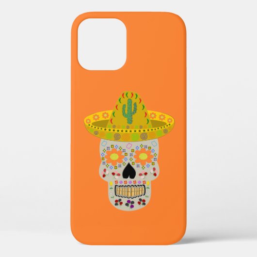 Mexicaanse dag van de dode schedel Case-Mate iPhone case (Achterkant)