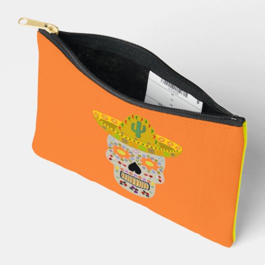 Mexicaanse dag van de dode schedel etui (Open)
