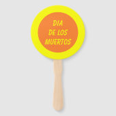 Mexicaanse dag van de dode schedel handwaaier (Achterkant)