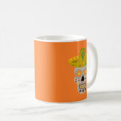 Mexicaanse dag van de dode schedel koffiemok (Voorkant rechts)