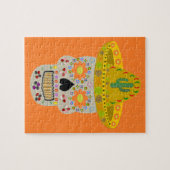 Mexicaanse dag van de dode schedel legpuzzel (Horizontaal)