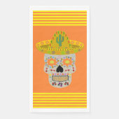 Mexicaanse dag van de dode schedel servet (Voorkant)