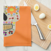 Mexicaanse dag van de dode schedel theedoek (Quarter Fold)