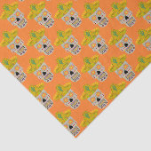 Mexicaanse dag van de dode schedel tissuepapier (Detail)