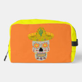Mexicaanse dag van de dode schedel toilettasje (Achterkant)