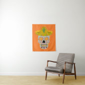 Mexicaanse dag van de dode schedel wandkleed (In situ)
