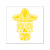 Mexicaanse dag van de dode schedel zelfinktende stempel (Design)