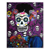 Mexicaanse dag van de dode schilderij foto afdruk (Voorkant)