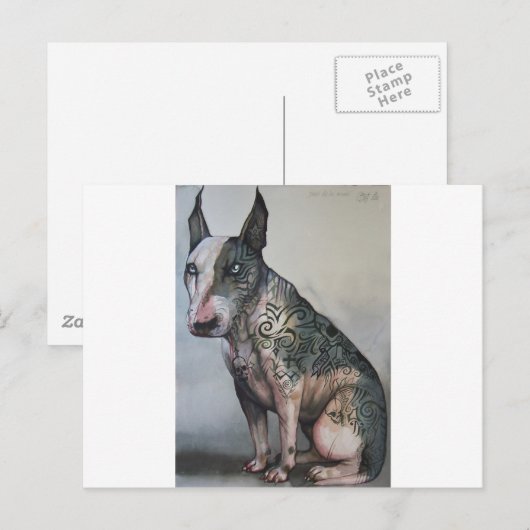 Mexicaanse dag van de dode stier doodsbang briefkaart (Voorkant / Achterkant)