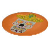 Mexicaanse Dag van de Doden Schedel Snijplank (Hoek)