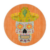 Mexicaanse Dag van de Doden Schedel Snijplank (Voorkant)