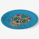 Mexicaanse dag van de dood papieren bordje (Gekanteld)