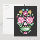 Mexicaanse dag van de dood van Mexico voor de zwar Briefkaart (Voorkant / Achterkant)