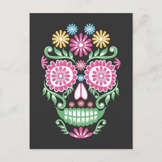 Mexicaanse dag van de dood van Mexico voor de zwar Briefkaart (Voorkant)