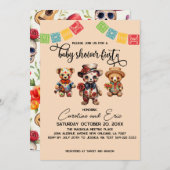 Mexicaanse Dag van het Dode Baby shower Fiesta Kaart (Voorkant / Achterkant)