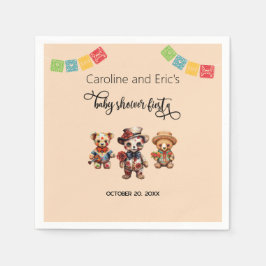 Mexicaanse Dag van het Dode Baby shower Fiesta Servet