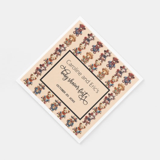 Mexicaanse Dag van het Dode Baby shower Servet (Hoek)