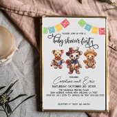 Mexicaanse Dag van het Dode Halloween Baby shower Kaart